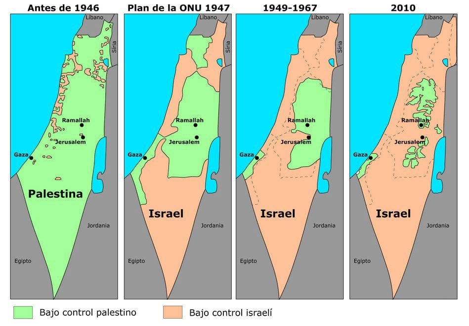 Resultado de imagem para avanço israelense sobre territórios palestinos
