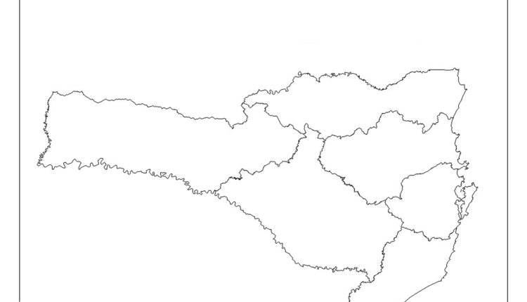 Mapa De Santa Catarina Para Colorir Escola Educa O