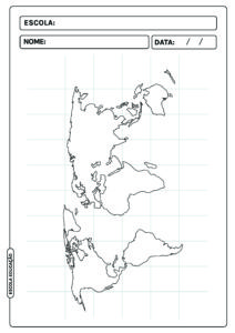 10 Imagens de mapa múndi para colorir Atividades para colorir