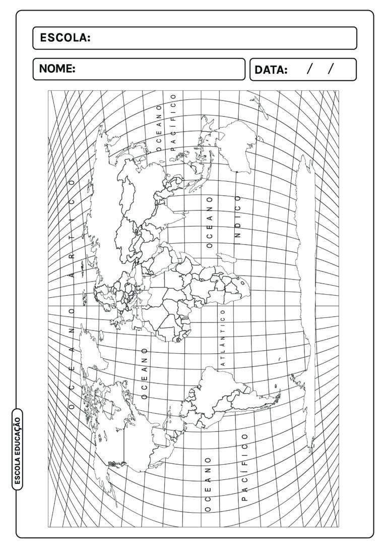 Imagens De Mapa M Ndi Para Colorir Atividades Para Colorir