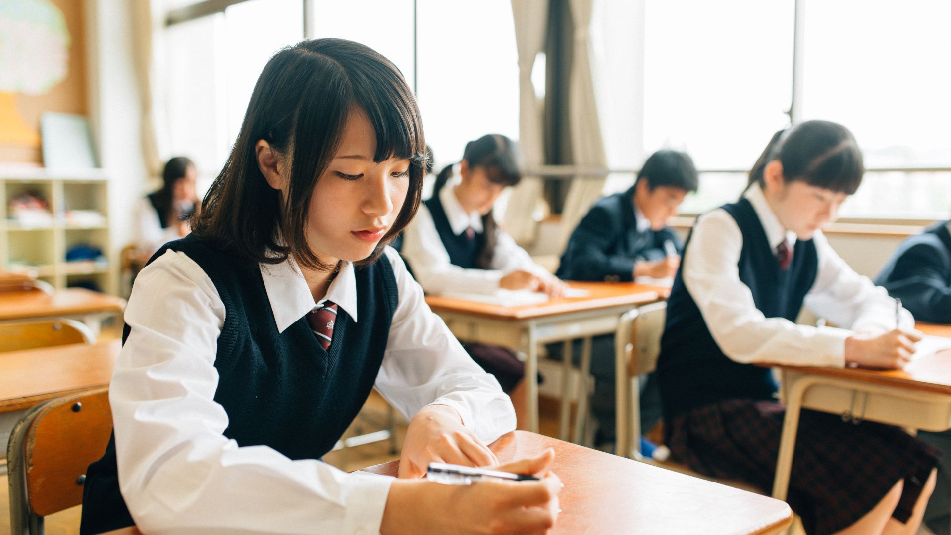 Japanese schoolgirl masturbating orgasm threesome