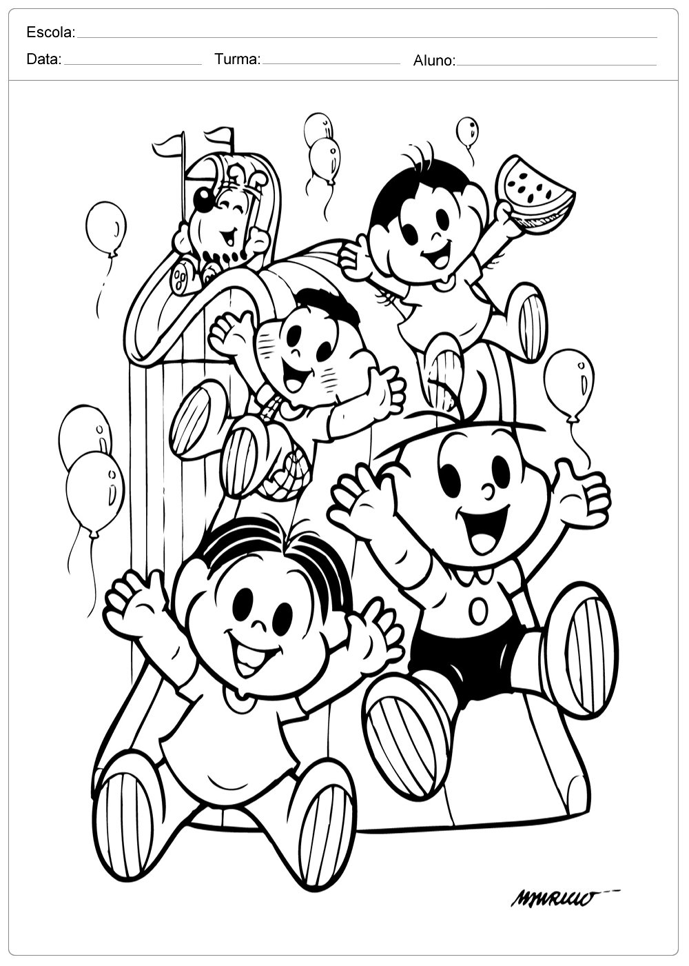Desenhos para Colorir - Dia das Crianças - Atividades