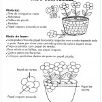 Atividades de Ensino Religioso Arte Vaso com Flores