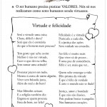 Atividades de Ensino Poema Virtude e Felicidade