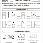 Atividades de Matemática 2º ano Horizontal ou Vertical