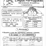 Atividades de Português 2 ano – Aumentativo