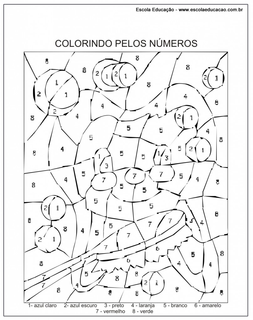 Atividades educativas para colorir