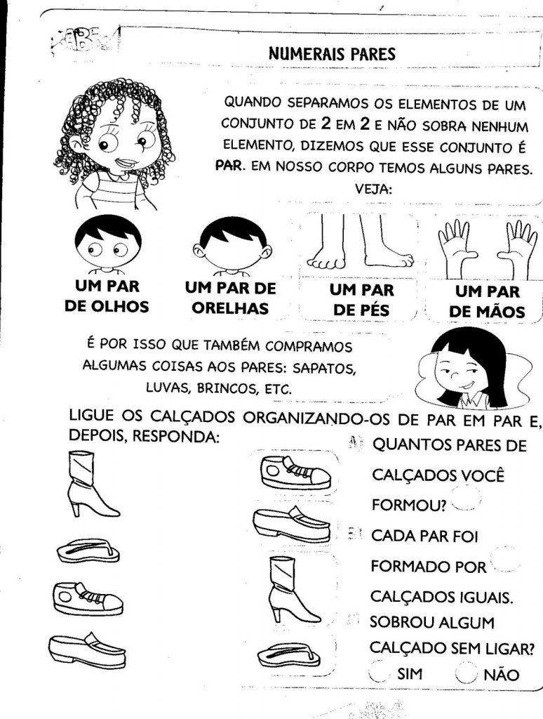 Numerais Pares