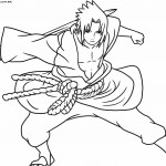 Desenhos para colorir do Naruto – Sasuke