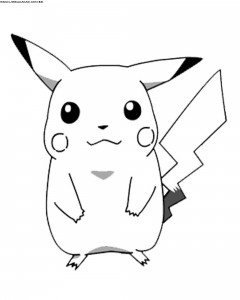 Desenhos para colorir do Pokemon - Pikachu