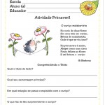 Atividades de Interpretação de Texto 2º ano – Atividade Primaveril