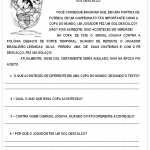 Atividades de Interpretação de Texto 3º ano – Gol Descalço