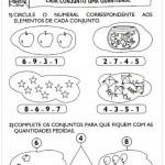 Atividades de Matemática 1º ano – Cada conjunto uma quantidade