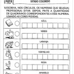 Atividades de Matemática 1º ano – Ditado Colorido 2