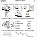 Atividades de Matemática 1º ano – É tudo no quilo