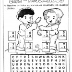 Atividades de Matemática 2º ano – Caça Palavras