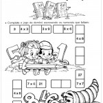 Atividades de Matemática 3º ano – Dominó da multiplicação