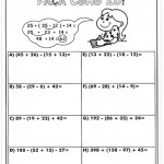 Atividades de Matemática 4º ano – Contas matemáticas