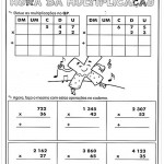 Atividades de Matemática 4º ano – Hora da multiplicação