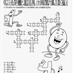 Atividades de Multiplicação 2º ano – Cruzadinha de Matemática