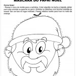 Atividades de Natal – Máscara do Papai Noel