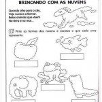 Atividades de Português 1º ano – Brincando com as nuvens