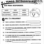 Atividades de Português 1º ano – Ortografia