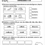 Atividades de Português 2º ano – Empregando o CH