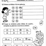 Atividades de Português 2º ano – Ordenando as Sílabas