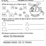 Atividades de Português 2º ano – Pintando as figuras