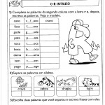 Atividades de Português 3º ano – O R intruso