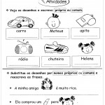 Atividades de Português 3º ano – Próprio ou Comum