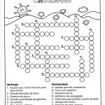 Atividades de Português 4º ano – Cruzadinha NH
