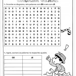 Atividades de Português 5º ano – Caça palavras