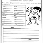 Atividades de Português 5º ano – Isar ou Izar