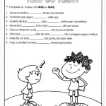 Atividades de Português 5º ano – Mas ou Mais