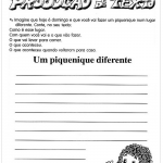 Atividades de Produção de Texto – Um piquenique diferente