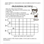 Atividade Dia dos Pais – Cruzadinha do papai