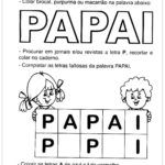 Atividade Dia dos Pais – Letra P