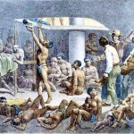 Negros no porão de um navio negreiro