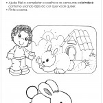 Atividades e Desenhos de Animais para Colorir – Complete o Coelho