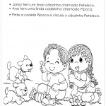 Atividades e Desenhos de Animais para Colorir – Pipoca e Peteleco