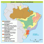 Mapa dos domínios morfoclimáticos