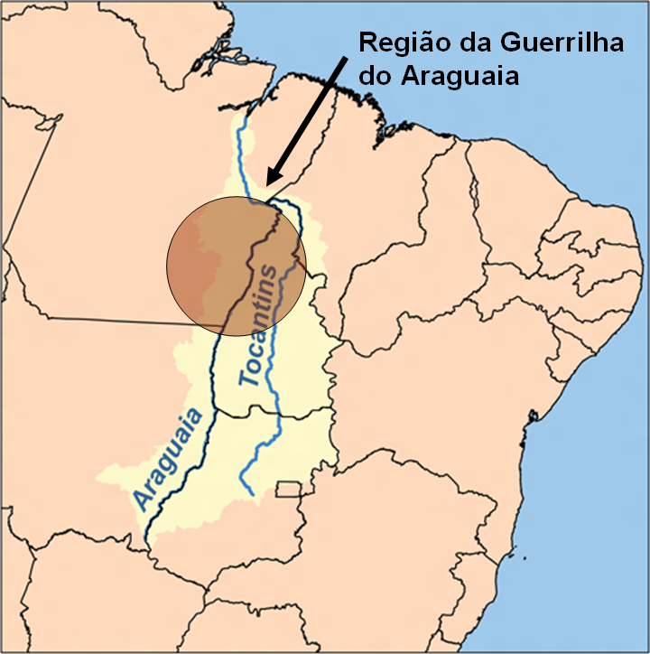 Mapa - Guerrilha do Araguaia