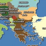 Mapa da Península Balcânica