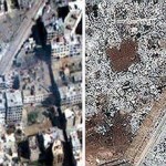 Siria antes e depois (imagem aérea)
