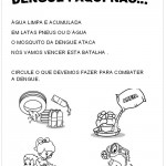 Dnegue aqui não – Atividades sobre a Dengue