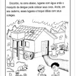 Encontre a água parada – Atividades sobre a Dengue