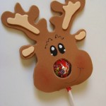 Lembrancinha de Natal – Rena de EVA com pirulito