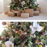 Árvore de Natal com Flores Brancas